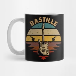 Vintage Guitar Proud To Be Bastille Name Retro Mug